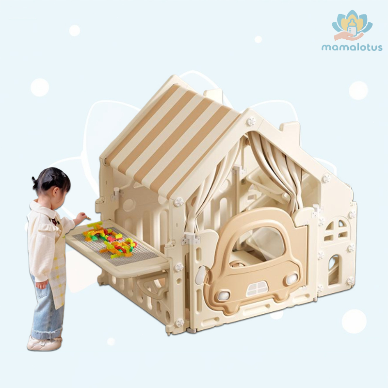 เต้นท์เด็ก บ้านของเล่นเด็ก คอกกั้นเด็ก ถอดออกได้ ประตูรถ บ้านจำลอง เต็นท์บ้านเล่น กระโจมเด็กน่ารัก