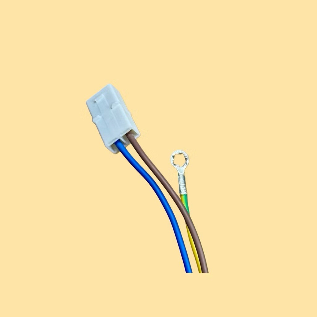 สายไฟเครื่องซักผ้า สายAC ยาว1.2เมตร สายใน3เส้น 3X0.75mm. ปลั๊กกลม2ขาสายมาตรฐาน ใช้กับเครื่องใช้ไฟฟ้ากำลังไฟสูงทุกชนิด - รูปที่ 3