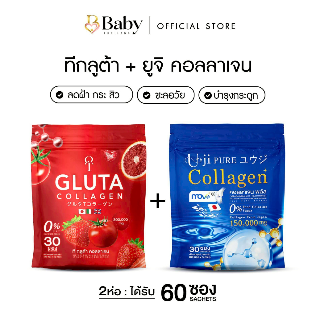 Uji Pure Collagen X T-Gluta ผิวเนียนไม่สะดุด ข้อดีไม่มีติดขัด