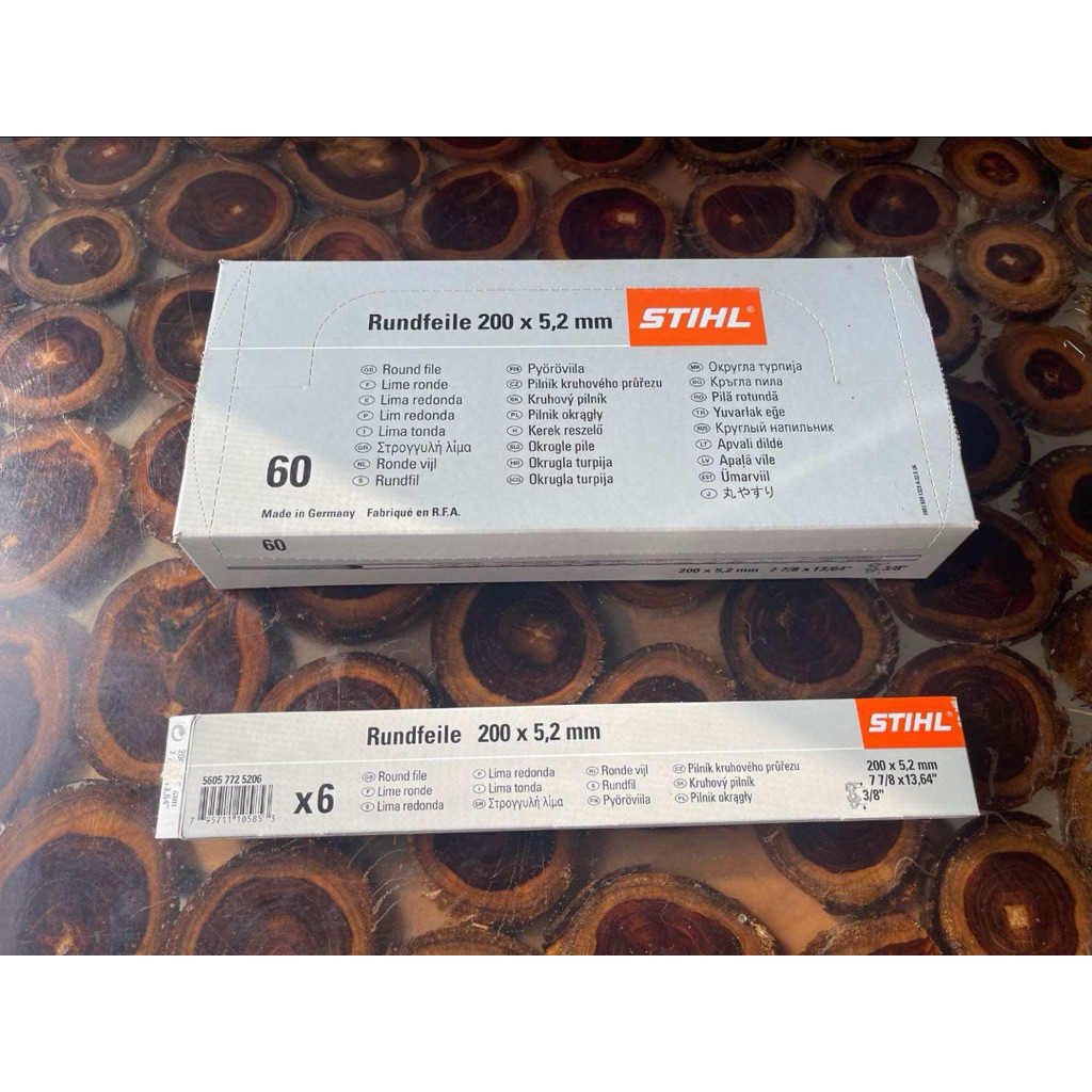 STIHL ตะไบเลื่อยโซ่ยนต์ ขนาด 5.2 MM ของแท้ 100% จากโรงงาน STIHL (ด้ามละ 80 บาท)