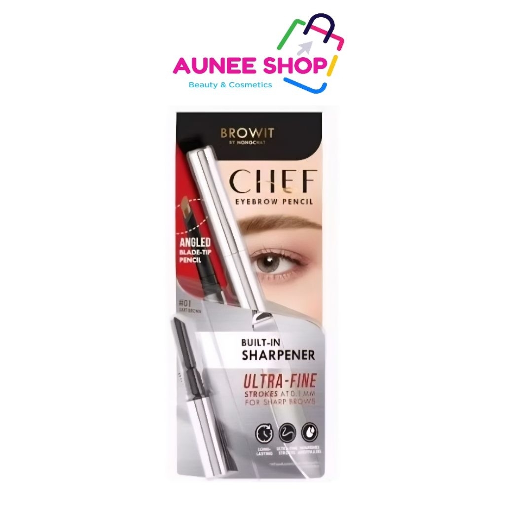 ส่งฟรี/มีไลฟ์  (1ชิ้น) Browit เชฟอายบราวเพนซิล 0.15g บราวอิท