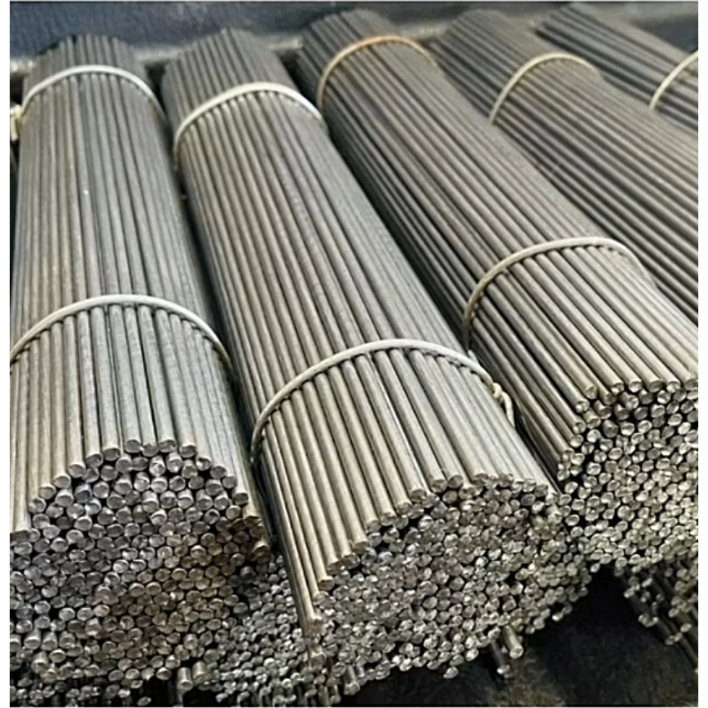 เหล็กผิวเรียบเส้นตรง(1กิโลกรัม) รีดตรงพร้อมใช้งานขนาด 3มิล/4มิล/5มิล ความยาวตามกำหนดเชื่อมได้(พร้อมส่ง)