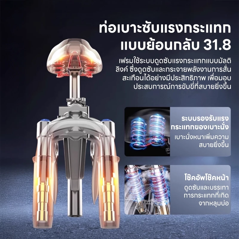 DongC จักรยานไฟฟ้าพับได้ E-Bike มอเตอร์ 350W แบต 48V thumbnail 6