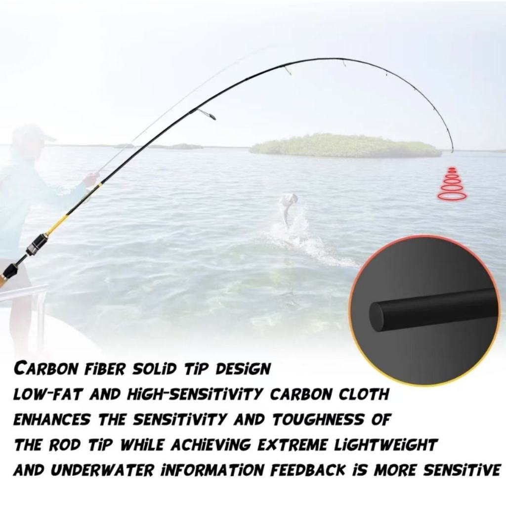 UL 1.35/1.5m/1.8m 2-7lb ultra light fishing rod spinning rod baitcasting RodตกปลาPrawn Rodคาร์บอนไฟเบอร์Rodชุดคันเ - รูปที่ 3