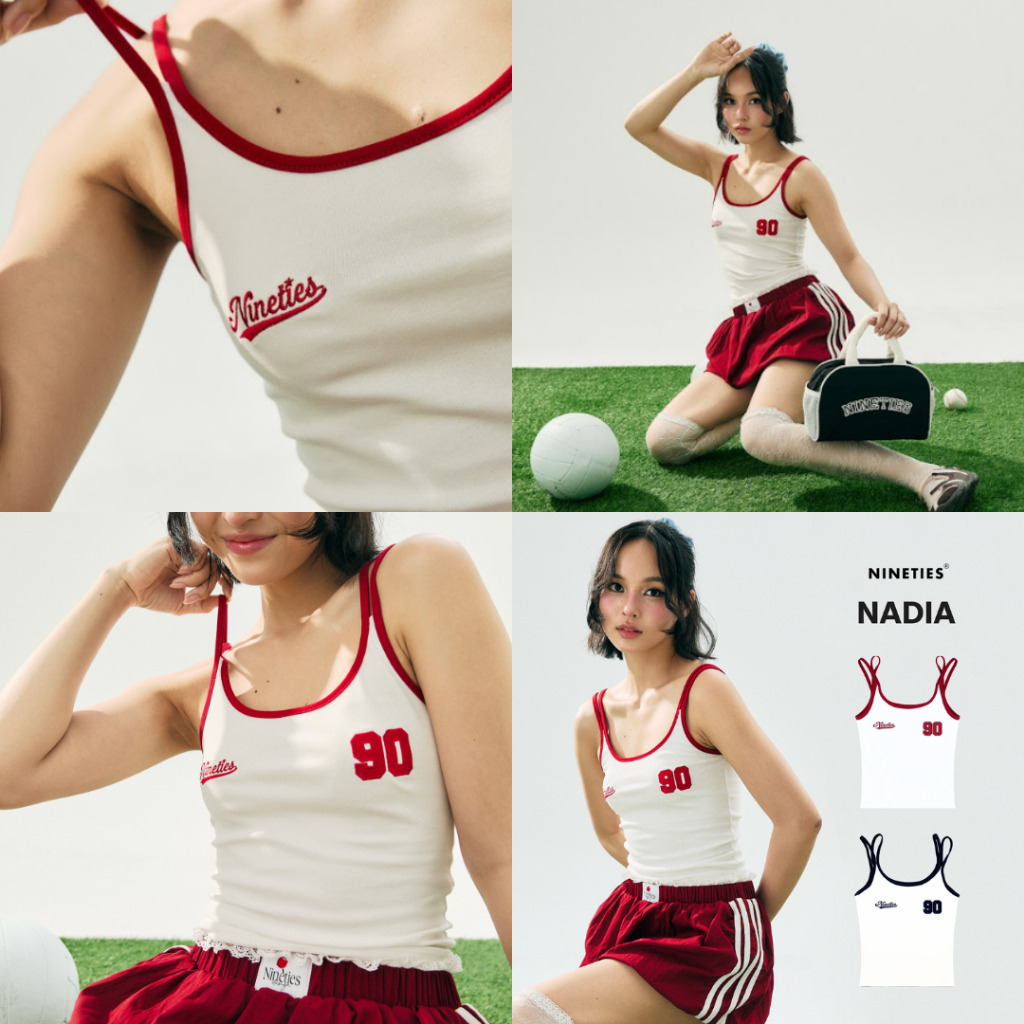 Nineties Design : Sport Club Tank Top เสื้อสายเดี่ยว Nadia