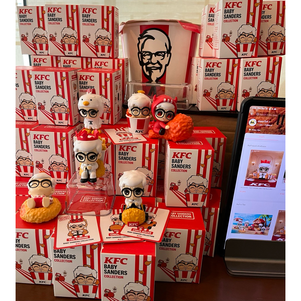 Baby sander (เช็คการ์ด/ไม่แกะตัว)มือ1 เบบี้ผู้พันkfc ลิขสิทธิ์แท้ สินค้าใหม่ ❌ไม่เคยผ่านการแลกเปลี่ยนซื้อขาย ไม่มีตำหนิ