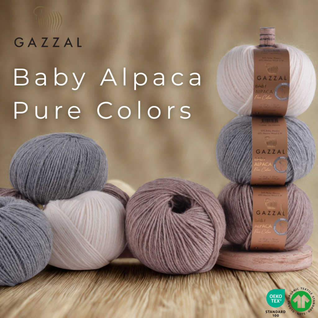 Gazzal Baby Alpaca Pure Colors – ไหมพรม Alpaca 50g