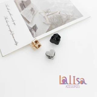 สต็อปเปอร์หัวใจคนหน้าตาดีโซคิ้วสยิวกริ้ว heart alloy stopper T387 13.9mm
