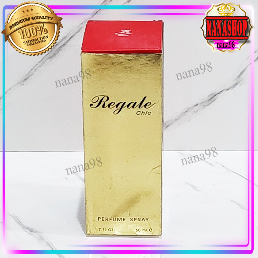 ส่งฟรี น้ำหอม รีเกล ชิค Regale Chic Perfume SPRAY รีเกล  เพอร์ฟูม สเปรย์ กล่องทอง แดง 50 ml. ราคา ถูกที่สุด ดีลบีเคเค แกลเลอรีภาพที่ 6
