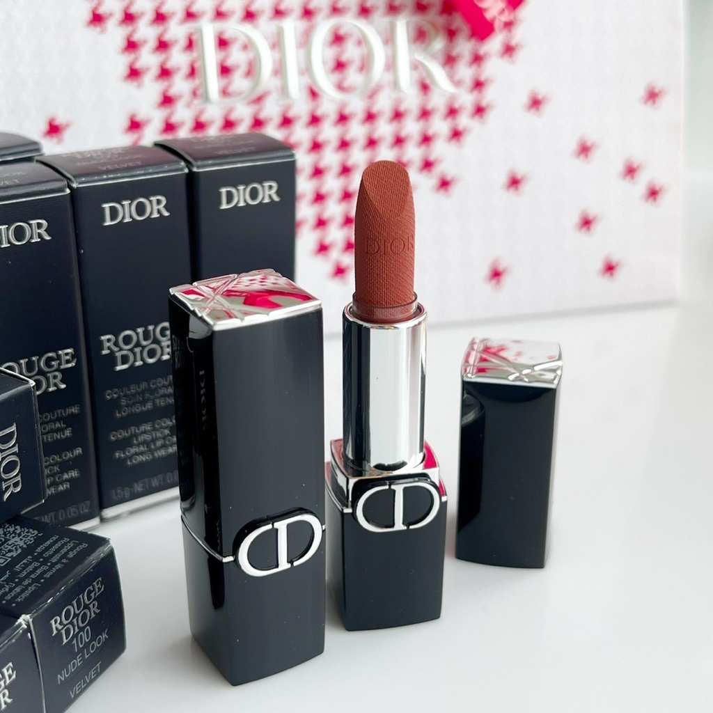 Dior Rouge Lipstick 1.5g มีกล่อง mini size #4สี