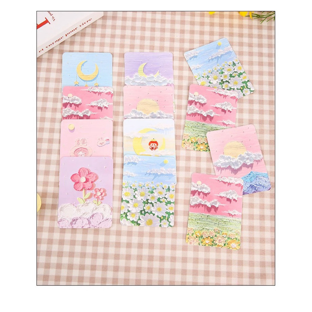 (แบบ P5) การ์ดอวยพน เพ้นท์วิวลายสวย การ์ดสำหรับร้านเค้กร้านดอกไม้ การ์ดอวยพรราคาถูก การ์ดอวยพรลายถุงของขวัญ - รูปที่ 2