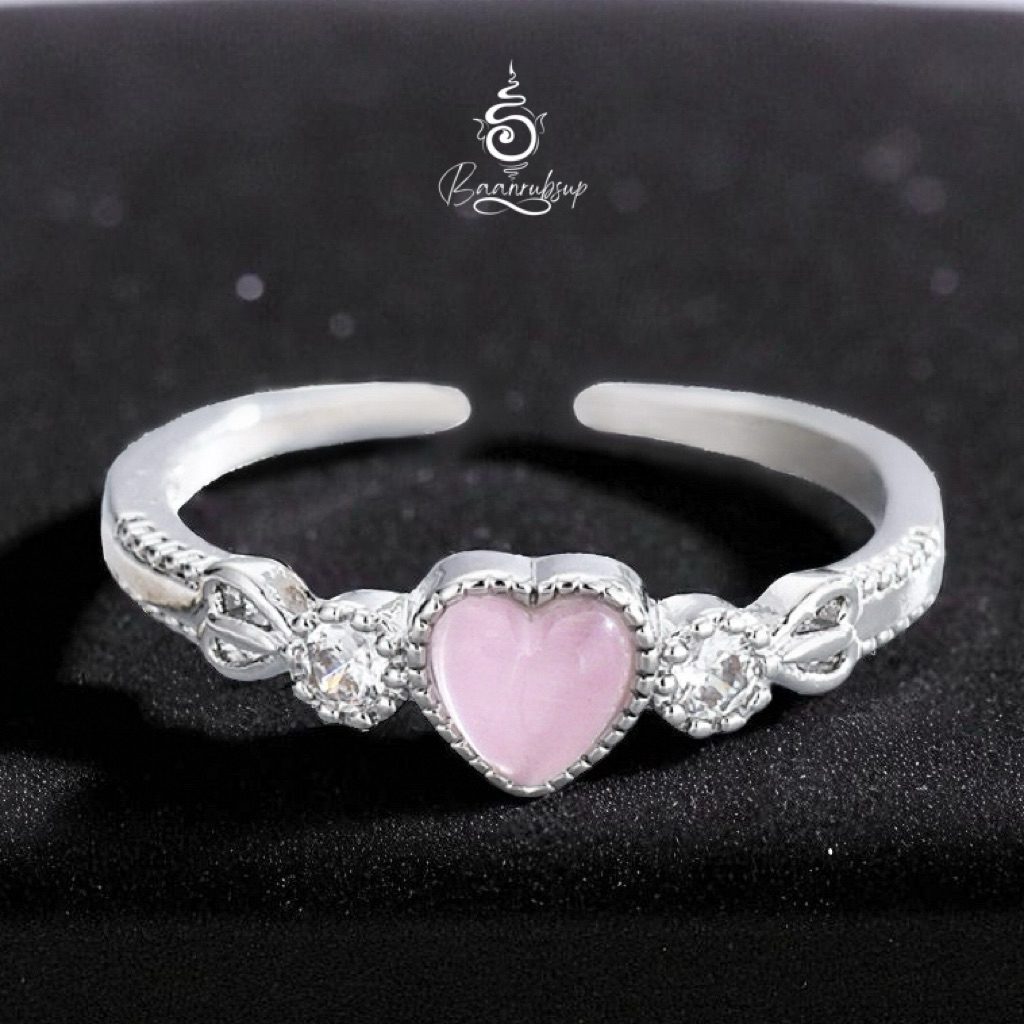 ✨ผ่านพิธี✨แหวน14k แหวนมูขอพรความรัก คนรักเก่ากลับมา ปัดเป่ามือที่3 มีรักหวานชื่น แหวนหิน