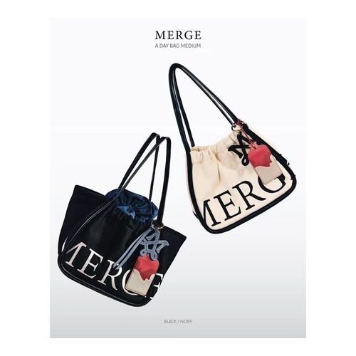 100%แท้ MERGE A DAY/Merge กระเป๋า official กระเป๋าถือ สะพายข้าง