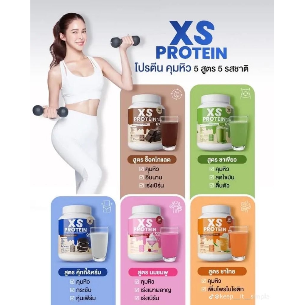 โปรตีน วิ้งไวท์ เอ็กซ์เอสโปรตีน (WINK WHITE PROTEIN XS) ขนาด240g.