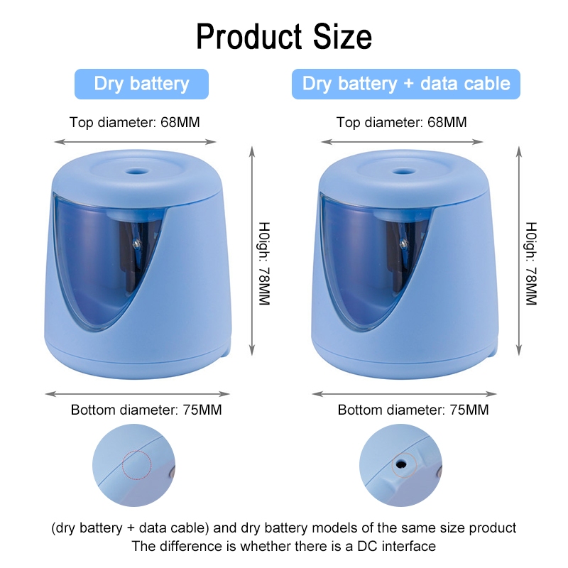 กบเหลาดินสอไฟฟ้า กบเหลาดินสออัตโนมัติ เครื่องเหลาดินสออัตโนมัติ ชาร์จ USB - รูปที่ 4