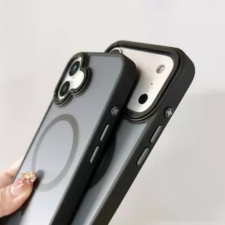 เคสหลังด้าน ชาร์จได้ ขอบสี กันกระเเทก for iphone 17 pro max 17pro 17promax 17air for iphone17