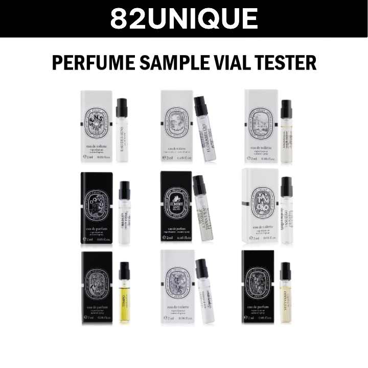 DIPTYQUE PERFUME VIAL 2ML - DO SON / FLEUR DE PEAU / TAM DAO / EAU ROSE / ILIO