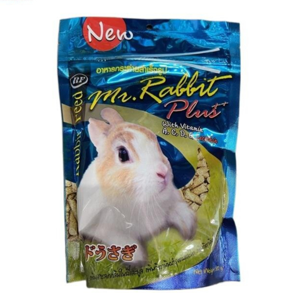 Mr.Rabbit Plus+ อาหารกระต่าย สูตรโปรตีน 18% 500g.