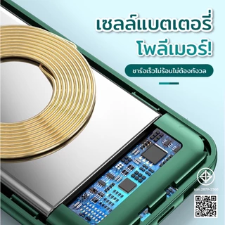 Wireless/PowerBank 30000mAh Fast Charge พร้อมสาย4เส้นในตัว ใช้งานสะดวก ชาร์จเร็ว TypeC พาว์เวอร์แบง