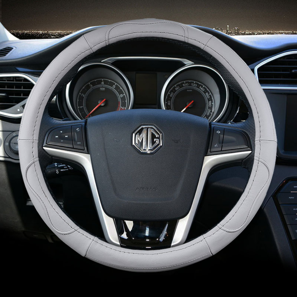ทรงพวงมาลัยหนังแท้ สำหรับรถยนต์ MG ZS MG3 MG5 MG6 RuiXing RuiTeng ที่ปรับแต่งได้ สำหรับทุกฤดูกาล