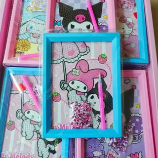 🔥ในไทย🔥 สติ๊กเกอร์เพชร พร้อมกรอบรูป ปักคริสตัล วาดภาพเพชร DIY ภาพวาดเพชร สติกเกอร์เพชร ปักเพชร