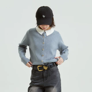 Bemingtop1017(S-XL)-BMG Neatday Cardigan – คาร์ดิแกนเรียบเท่ กระดุมเงินเม็ดใหญ่ ใส่ง่ายทุกวัน