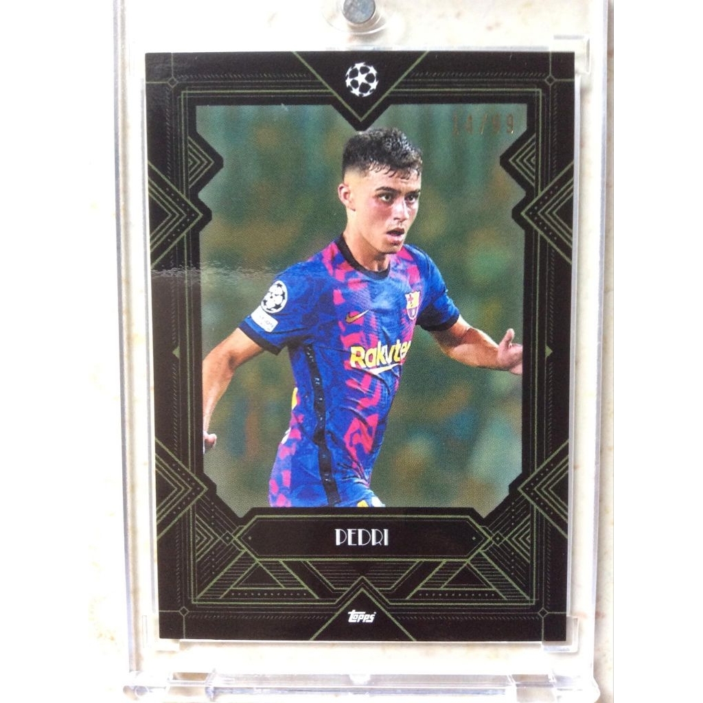การ์ด​ฟุต​บอล​  topps​ deco​ uefa​ champions​ 22 pedri​/99