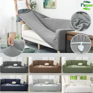 Provence House ยืดหยุ่นผ้าหุ้มโซฟา ป้องกันน้ำ ผ้าหุ้มโซฟา 1/2/3/4 ที่นั่ง L-Lshaped Universal Sofa Cover