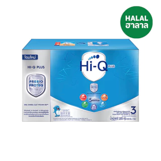 Hi-q พรีไบโอ สูตร3 ไฮคิว พรีไบโอโพรเทก Hi-Q 1 plus 2750/3850กรัม ไฮคิวสูตร3 นมผง ไฮคิว 1พลัส พรีไบโอโพรเทค รสจืด(ฟ้า)