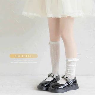 ถุงเท้าเด็ก ลูกไม้สไตล์เกาหลี ตาข่ายบาง - 4 น่ารักมากแม่ สำหรับน้อง 3-8 ขวบ New พร้อมส่งในไทย 🦁✨