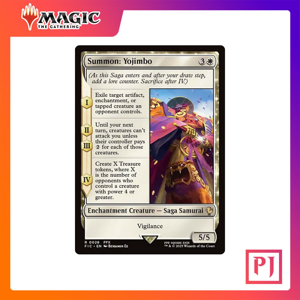 [MTG] Summon: Yojimbo [FIC] [WHITE] [RARE] [NORMAL] [ENG] (การ์ดเมจิค / Magic the Gathering)
