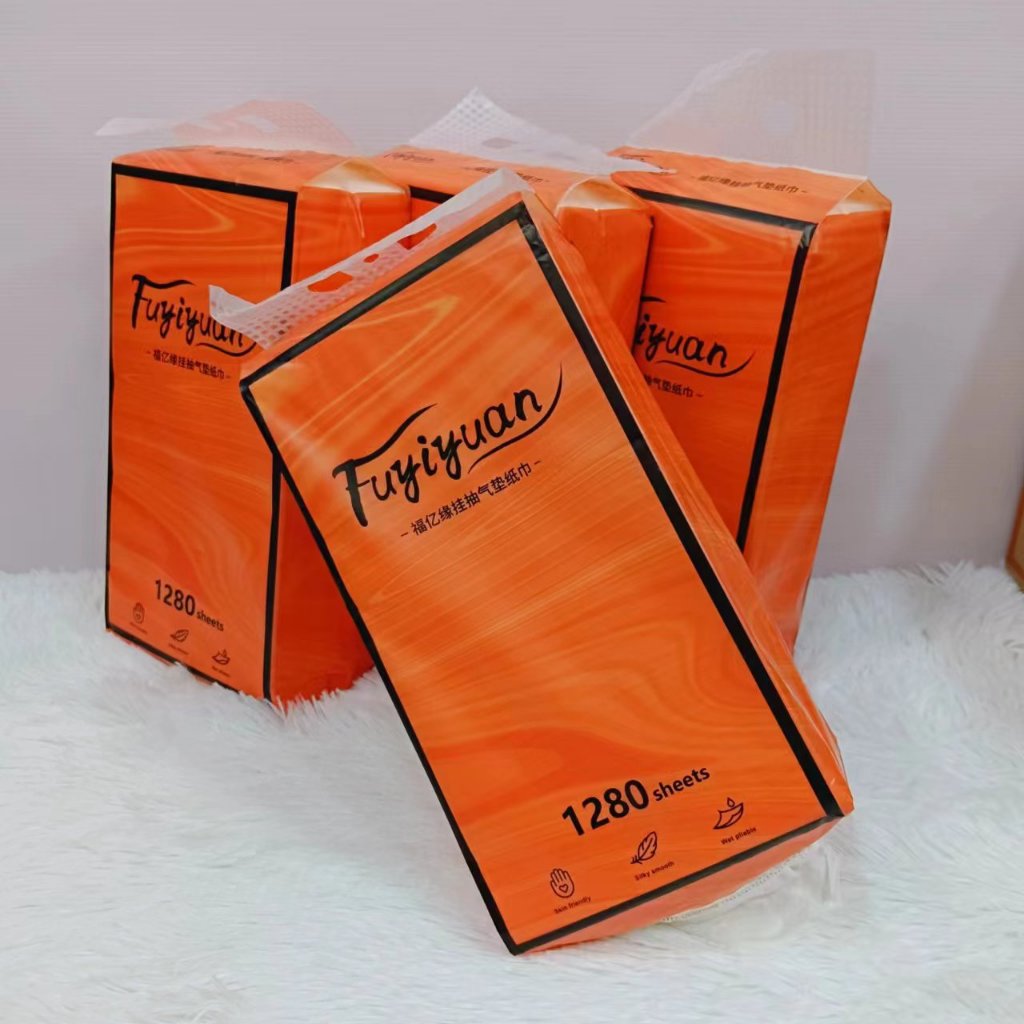 Fuyiyuan กระดาษทิชชู่เช็ดหน้าลายดอกไม้ 1 ห่อ 1280 แผ่น ทิชชู่แบบดึงแขวนได้ - รูปที่ 5