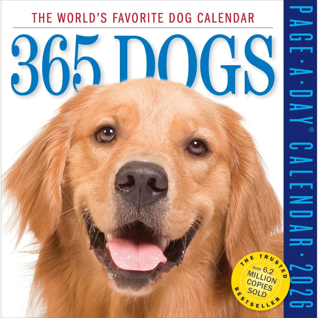 365 Dogs Page-A-Day Gallery Calendar 2026 | ปฏิทิน 365 วัน สุนัขสุดฮิตอันดับหนึ่งของโลก ปี 2026
