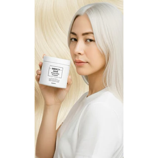 🤍💜Platinum hair set(เซตฟอกให้ผมขาว) ไม่แสบหัว ถนอมผม ผมไม่พัง สำหรับปรับพื้นสีผมให้ขาวเพื่อทำสีเทาและสีพาสเทล