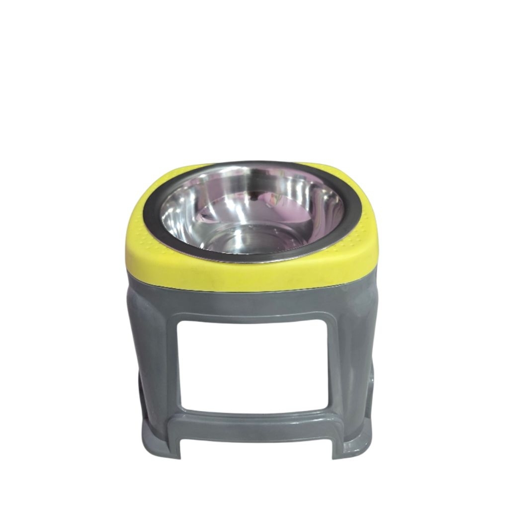 ชามสุนัขยกสูง ช่วยป้องกันกระดูกต้นคอเสื่อม ขาตั้งสูง 30 ซม ชามสแตนเลสเส้นผ่าศูนย์กลาง 25 เซนติเมตร - รูปที่ 6