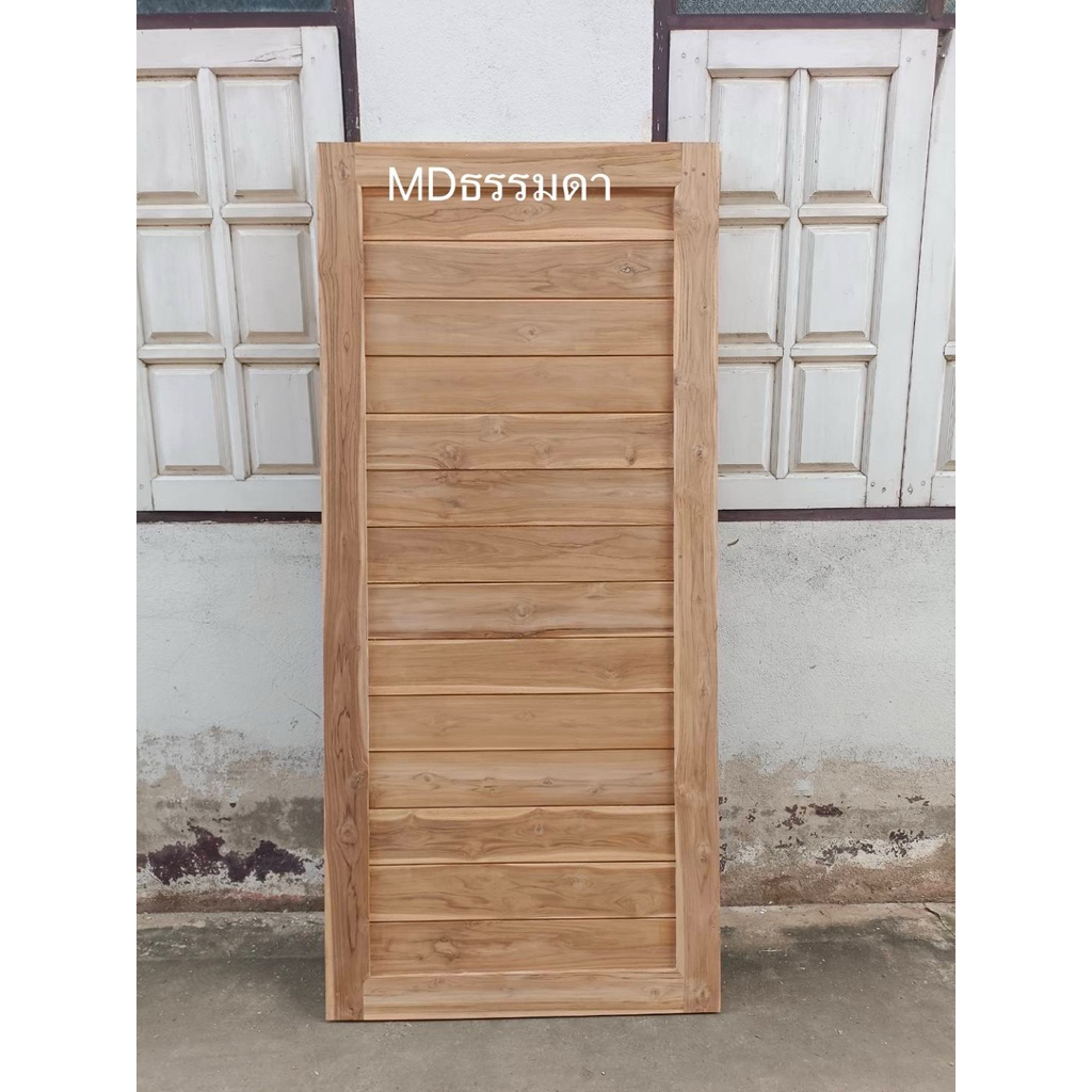 ประตูไม้สักแท้สไตล์โมเดิร์นราคาประหยัดผลิตจากไม้สักทองแท้ขาประตูกว้าง4นิ้วหนา3.5เซนติเมตร - รูปที่ 3