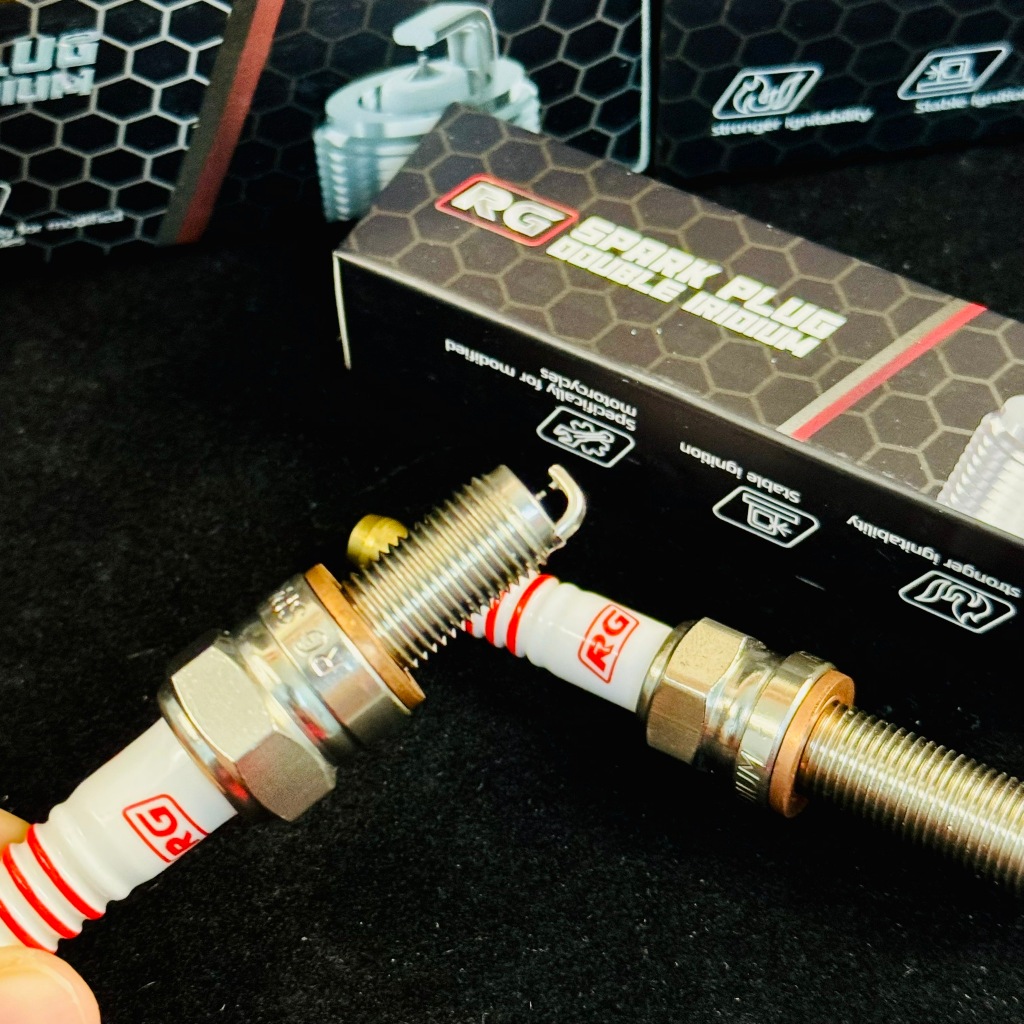 หัวเทียนแต่งRG DOUBLE IRIDIUM ไฟแรง นิ่ง เสถียรแบบเห็นได้ชัดจุดระเบิดแบบDOUBLEสำหรับรถแรงโดยเฉพาะ#RG (ราคาต่อ1หัวค่ะ) ราคา ถูกที่สุด ดีลบีเคเค แกลเลอรีภาพที่ 5