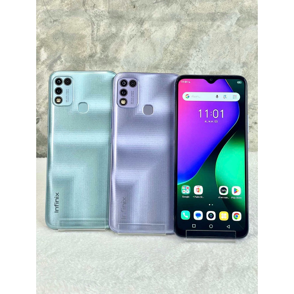 lnfinix hot 10 play สภาพสวย พร้อมส่งแถมฟรีชุดชาร์จ