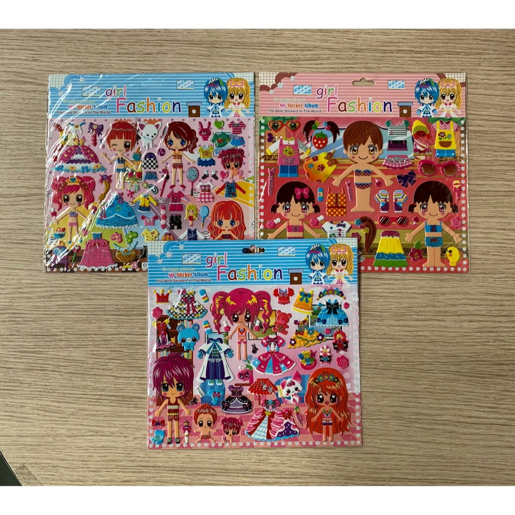 HPC ตุ๊กตาเปลี่ยนชุด 3D Girl Fashion(CI-002 / 006 / 008) 3แบบ (เลือกแบบ)