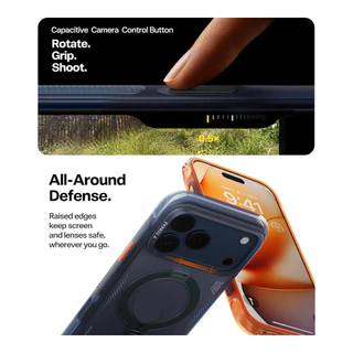 TORRAS เคสกันกระแทก Ostand Spin Air Series ใช้สำหรับ iPhone 17 / 17 Pro / 17 Pro Max ขาตั้งหมุนได้ 360