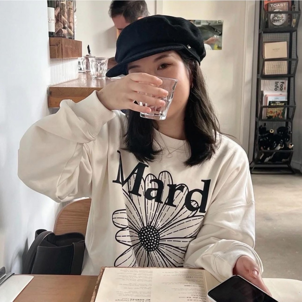 mardi mercredi flower sweater💙🌼  สี oatmeal