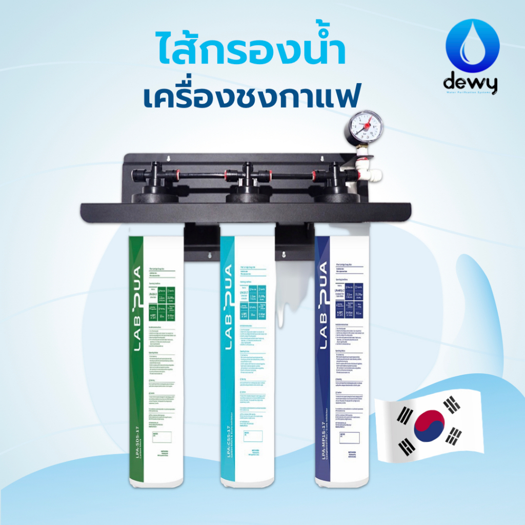 [ไส้กรองน้ำสำหรับเครื่องชงกาแฟ] Labpua LPA-CS5-17 สามารถใช้แทนไส้กรอง Pentair Everpure ได้ กรองสะอาด นำเข้าจากเกาหลี