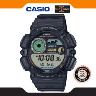Casio รุ่น WS-1500H-1A นาฬิกาข้อมือผู้ชาย สายเรซิ่น - สีดำ