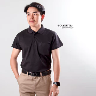เสื้อคอปกสีดำ Quick Dry รุ่นเย็นสบาย
