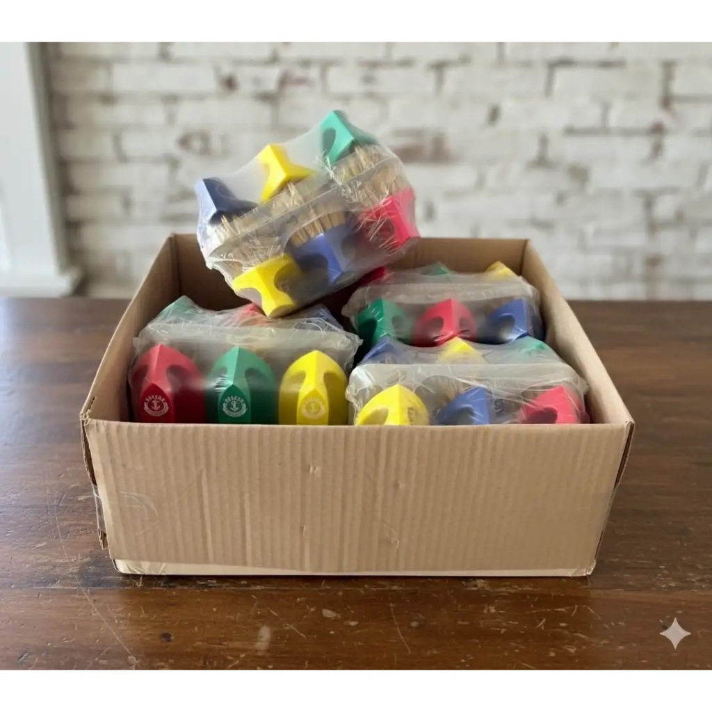 แปรงขัดพื้น แปรงเตารีด ขนทองเหลือง/ขนไนล่อน ตราสมอ ราคายกกล่อง(2โหล) ราคา ถูกที่สุด ดีลบีเคเค แกลเลอรีภาพที่ 2
