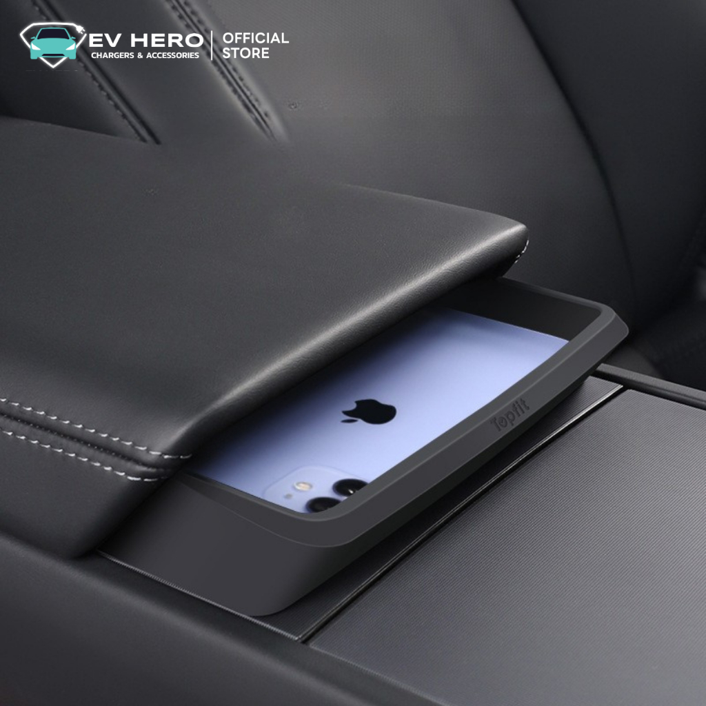 EV HERO Tesla ที่ใส่ของบริเวณที่พักแขนด้านหน้า Center Console Organizer Model Y/ YL/ Model 3 ราคา ถูกที่สุด ดีลบีเคเค แกลเลอรีภาพที่ 2