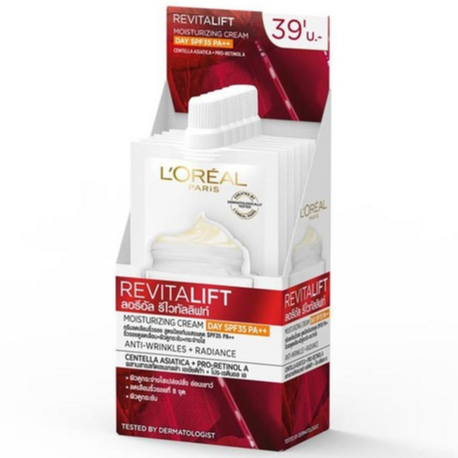(กล่องx6ซอง) Loreal รีไวทัลลิฟท์ เดย์ ครีม 7g.(1536)