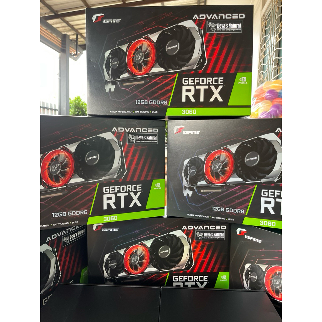 VGA (การ์ดแสดงผล)   iGame GeForce RTX 3060 Advanced OC 12G GDDR6 RTX2060 12GB/6GB