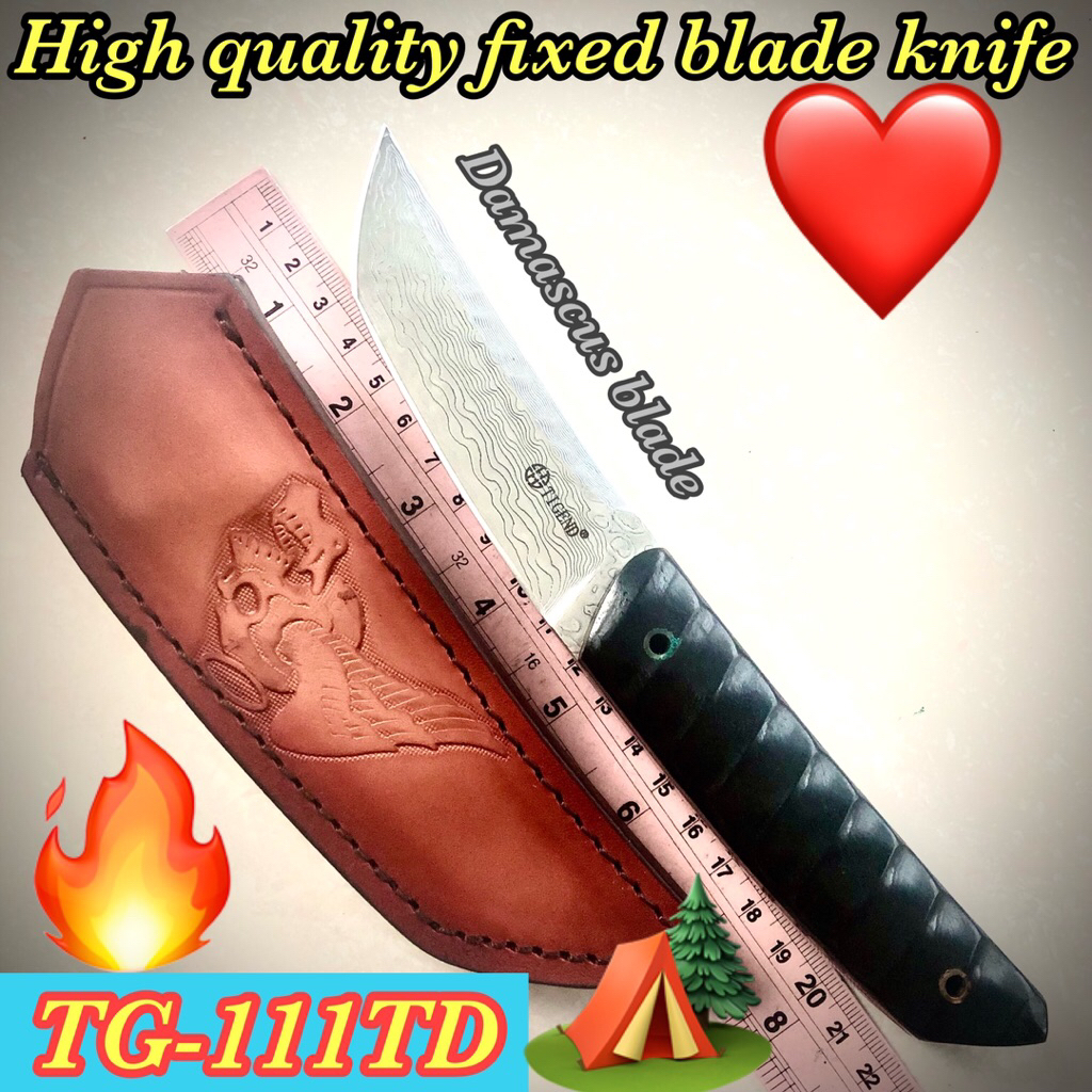 High quality fixed blade knife TG-111TD for collection and use camping 🏕️