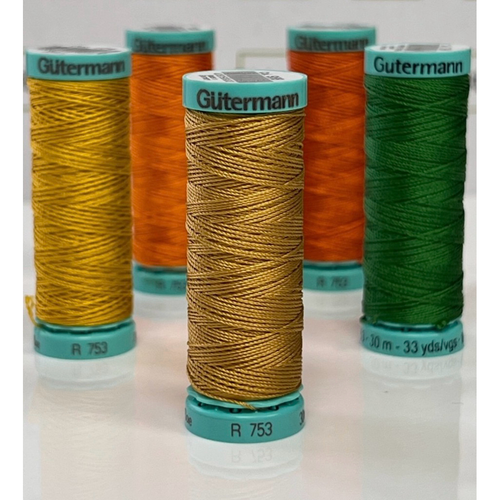 Gutermann Silk  ด้ายเย็บ silk 100% no.40 ยาว 30 เมตร รหัส R753 ผลิตเยอรมัน
